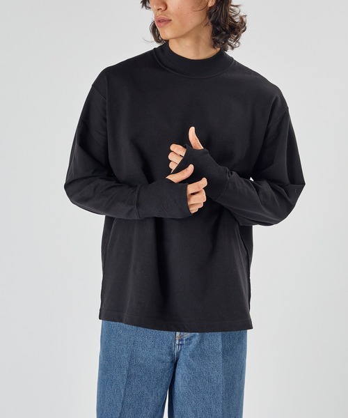 HANES(ヘインズ)の「UNISEX【Hanes for BIOTOP】 EX USA コットン モックネック プルオーバー(Tシャツ/カットソー・メンズ・ホワイト/ブラック・S/M/XL/L)」の22枚目の写真