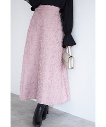 【ZOZO限定】フリンジジャガードAラインスカート