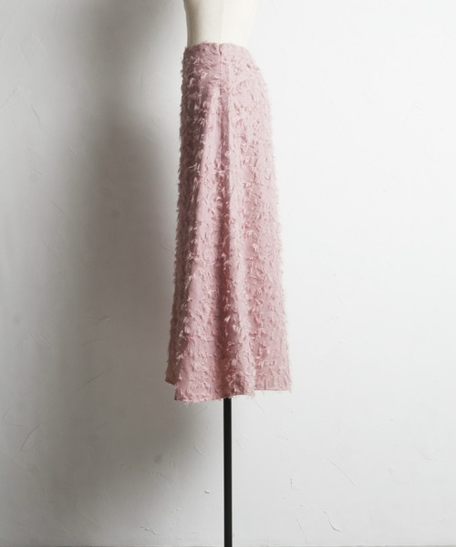 &. NOSTALGIA（アンドドットノスタルジア）の「【ZOZO限定】フリンジジャガードAラインスカート（スカート・レディース・ブラック/ピンクベージュ・FREE）」の15枚目の写真