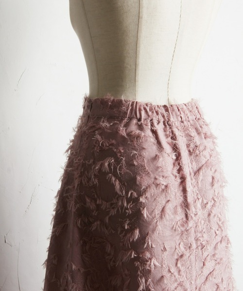 &. NOSTALGIA（アンドドットノスタルジア）の「【ZOZO限定】フリンジジャガードAラインスカート（スカート・レディース・ブラック/ピンクベージュ・FREE）」の17枚目の写真