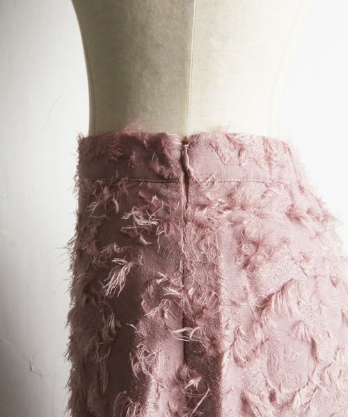 &. NOSTALGIA（アンドドットノスタルジア）の「【ZOZO限定】フリンジジャガードAラインスカート（スカート・レディース・ブラック/ピンクベージュ・FREE）」の18枚目の写真