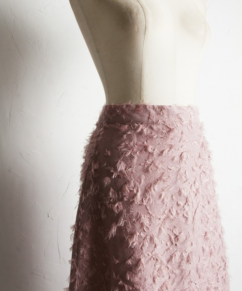 &. NOSTALGIA（アンドドットノスタルジア）の「【ZOZO限定】フリンジジャガードAラインスカート（スカート・レディース・ブラック/ピンクベージュ・FREE）」の20枚目の写真