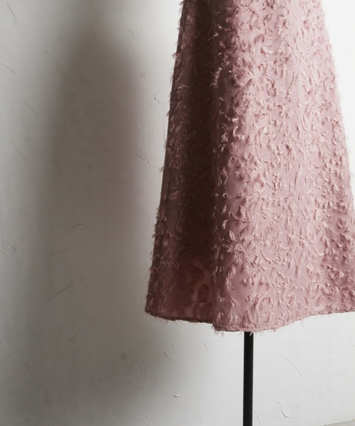 &. NOSTALGIA（アンドドットノスタルジア）の「【ZOZO限定】フリンジジャガードAラインスカート（スカート・レディース・ブラック/ピンクベージュ・FREE）」の21枚目の写真