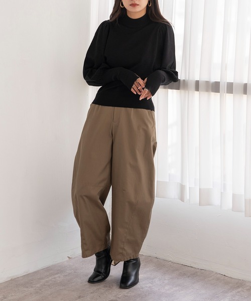 EUCLAID(エウクレイド)の「ボリュームスリーブニット(ニット/セーター・レディース・ブラック/オフホワイト/レッド/グレー/ブルー・38)」の11枚目の写真