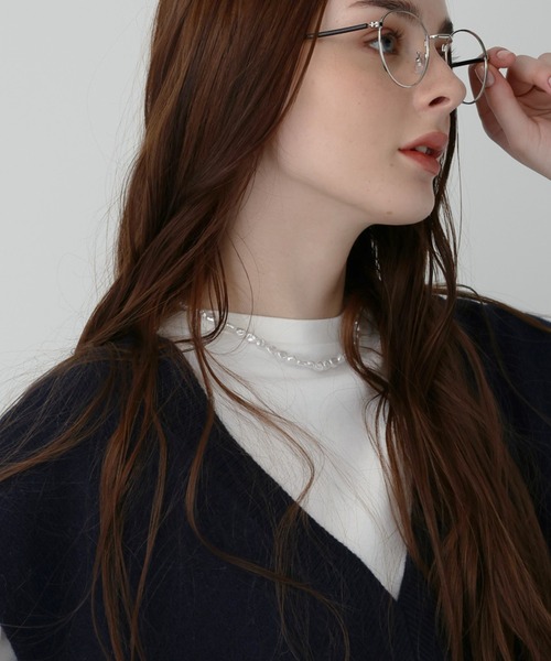 saloon（サルーン）の「SALOON(サルーン)/変形パールショートネックレス（ネックレス・レディース・その他1・FREE）」の12枚目の写真