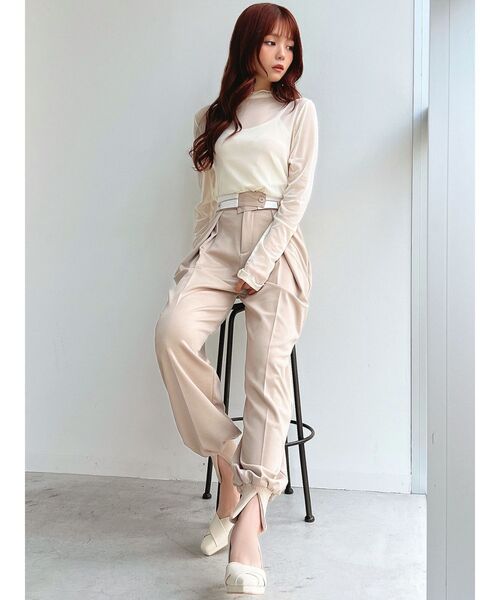 RESEXXY（リゼクシー）の「シアートップス（Tシャツ/カットソー・レディース・ブラック/アイボリー/グリーン・FREE）」の13枚目の写真