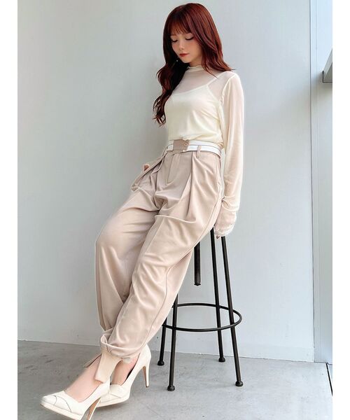 RESEXXY（リゼクシー）の「シアートップス（Tシャツ/カットソー・レディース・ブラック/アイボリー/グリーン・FREE）」の14枚目の写真