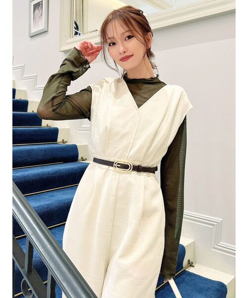 RESEXXY（リゼクシー）の「シアートップス（Tシャツ/カットソー・レディース・ブラック/アイボリー/グリーン・FREE）」の15枚目の写真