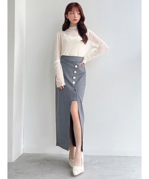 RESEXXY（リゼクシー）の「シアートップス（Tシャツ/カットソー・レディース・ブラック/アイボリー/グリーン・FREE）」の22枚目の写真