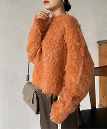 Thevon | ショート丈シャギーニットプルオーバー(ニット/セーター)