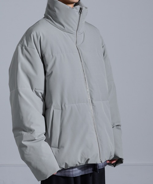 Anchor Smith（アンカー スミス）の「ビッグシルエットハイネックドロストパディングジャケット（ダウンジャケット/コート・メンズ・ホワイト/ブラック/グレー/ネイビー・M/L）」の4枚目の写真