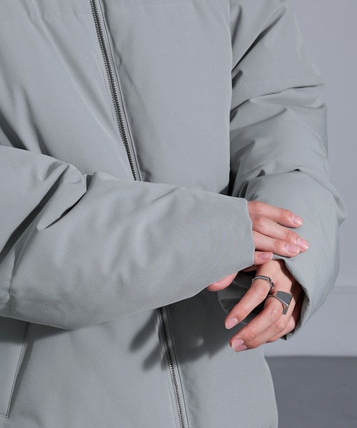 Anchor Smith（アンカー スミス）の「ビッグシルエットハイネックドロストパディングジャケット（ダウンジャケット/コート・メンズ・ホワイト/ブラック/グレー/ネイビー・M/L）」の5枚目の写真