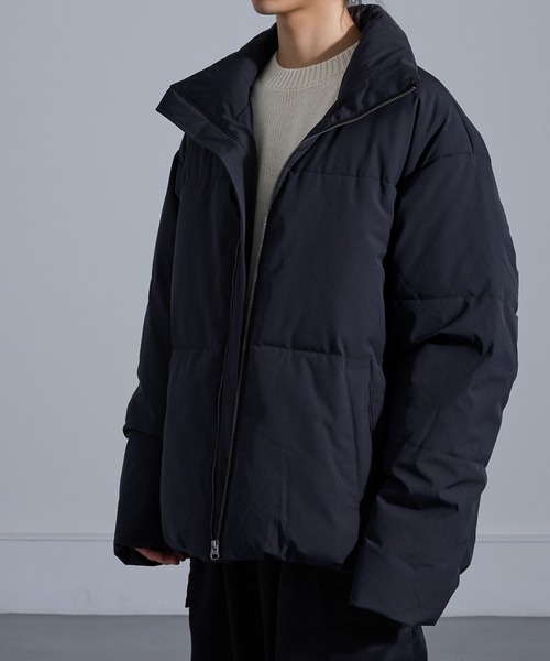 Anchor Smith（アンカー スミス）の「ビッグシルエットハイネックドロストパディングジャケット（ダウンジャケット/コート・メンズ・ホワイト/ブラック/グレー/ネイビー・M/L）」の12枚目の写真