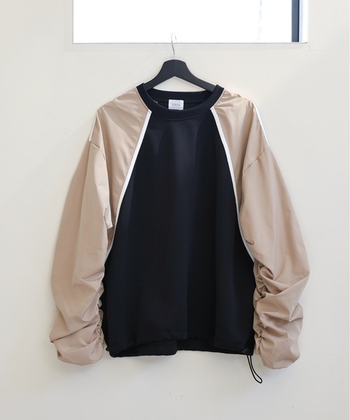 ULEULA(ウルア)の「ボリュームスリーブラインハイブリットスウェット(Tシャツ/カットソー・レディース・アイボリー/ブラック・FREE)」の17枚目の写真