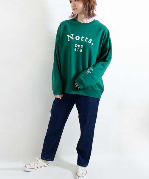 ALL ORDINARIES(オールオーディナリーズ)の「Notts. クルーネックビッグスウェット(スウェット・レディース・アッシュグレー/グリーン系その他・M)」の15枚目の写真