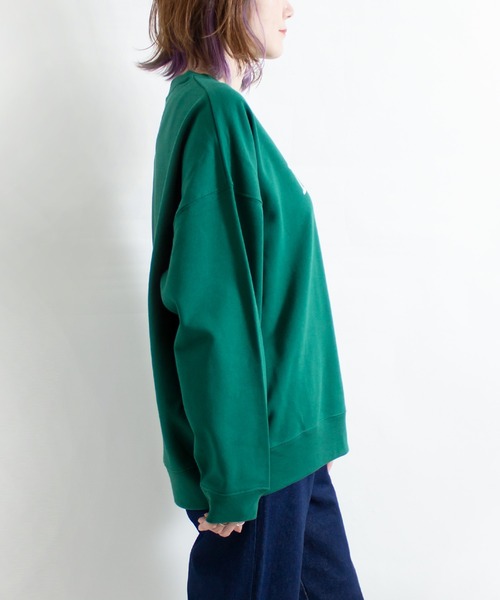 ALL ORDINARIES(オールオーディナリーズ)の「Notts. クルーネックビッグスウェット(スウェット・レディース・アッシュグレー/グリーン系その他・M)」の5枚目の写真