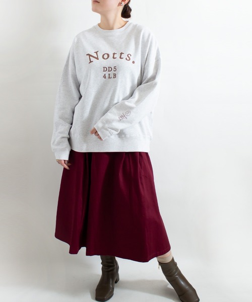 ALL ORDINARIES(オールオーディナリーズ)の「Notts. クルーネックビッグスウェット(スウェット・レディース・アッシュグレー/グリーン系その他・M)」の18枚目の写真