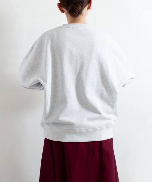 ALL ORDINARIES(オールオーディナリーズ)の「Notts. クルーネックビッグスウェット(スウェット・レディース・アッシュグレー/グリーン系その他・M)」の9枚目の写真