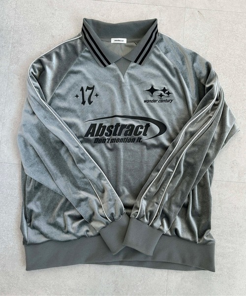 sedacle(セダクル)の「ベロアユニフォームデザイントップス【SETUP着用可能】(Tシャツ/カットソー・メンズ・グレー/ネイビー・MEDIUM/LARGE)」の20枚目の写真