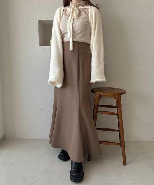 apres jour clair(アプレジュールクレア)の「【apres jour clair】シャギーニットアンサンブル【ZOZOTOWN限定アイテム】(アンサンブル・レディース・ベージュ/アイボリー/グレー・フリー/X-LARGE)」の10枚目の写真
