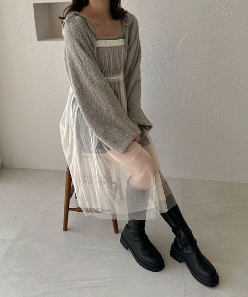 apres jour clair(アプレジュールクレア)の「【apres jour clair】シャギーニットアンサンブル【ZOZOTOWN限定アイテム】(アンサンブル・レディース・ベージュ/アイボリー/グレー・フリー/X-LARGE)」の18枚目の写真