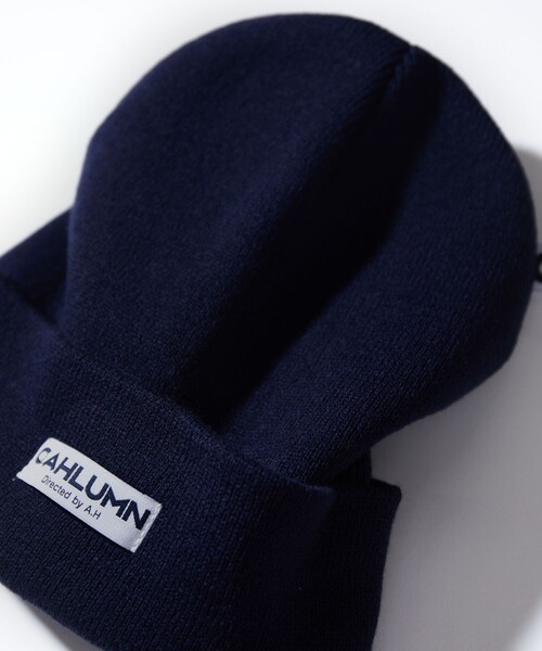 CAHLUMN（カウラム）の「CAHLUMN/カウラム Acrylic Rib Watch Cap/アクリル リブ ワッチキャップ（ニットキャップ/ビーニー・メンズ・ブラウン/ダークブラウン/ワインレッド/マスタード/ネイビー・ﾌﾘ-）」の9枚目の写真