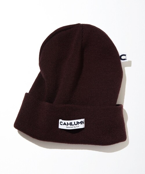 CAHLUMN（カウラム）の「CAHLUMN/カウラム Acrylic Rib Watch Cap/アクリル リブ ワッチキャップ（ニットキャップ/ビーニー・メンズ・ブラウン/ダークブラウン/ワインレッド/マスタード/ネイビー・ﾌﾘ-）」の13枚目の写真