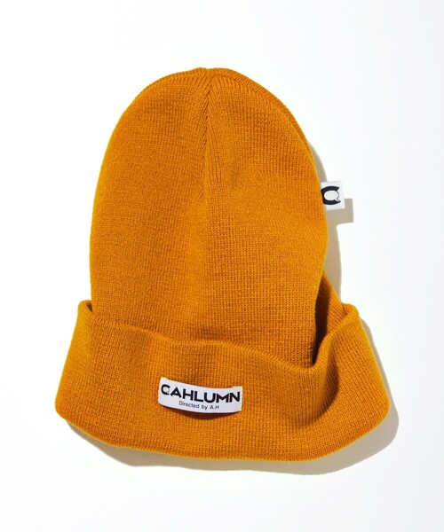 CAHLUMN（カウラム）の「CAHLUMN/カウラム Acrylic Rib Watch Cap/アクリル リブ ワッチキャップ（ニットキャップ/ビーニー・メンズ・ブラウン/ダークブラウン/ワインレッド/マスタード/ネイビー・ﾌﾘ-）」の14枚目の写真