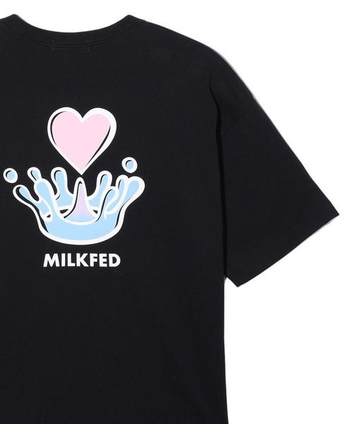 MILKFED.（ミルクフェド）の「WATER CROWN S/S TEE（Tシャツ/カットソー・レディース・ライトイエロー/ブラック/オフホワイト・M/L）」の3枚目の写真
