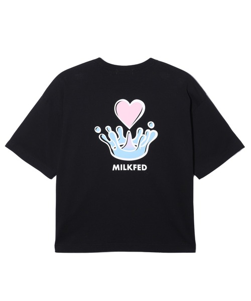 MILKFED.（ミルクフェド）の「WATER CROWN S/S TEE（Tシャツ/カットソー・レディース・ライトイエロー/ブラック/オフホワイト・M/L）」の4枚目の写真