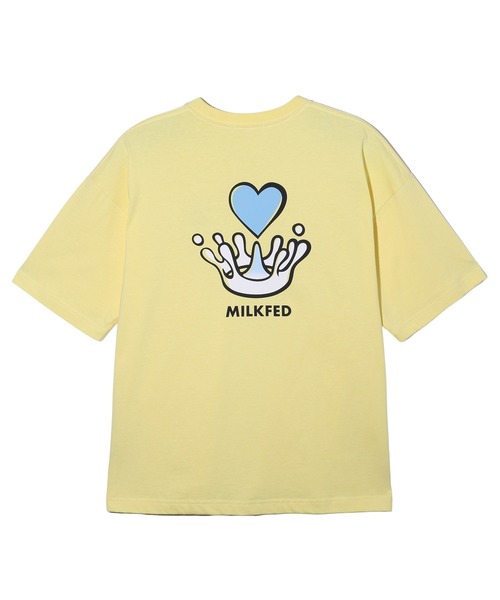 MILKFED.（ミルクフェド）の「WATER CROWN S/S TEE（Tシャツ/カットソー・レディース・ライトイエロー/ブラック/オフホワイト・M/L）」の13枚目の写真