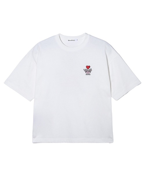 MILKFED.（ミルクフェド）の「WATER CROWN S/S TEE（Tシャツ/カットソー・レディース・ライトイエロー/ブラック/オフホワイト・M/L）」の10枚目の写真
