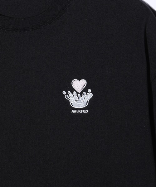 MILKFED.（ミルクフェド）の「WATER CROWN S/S TEE（Tシャツ/カットソー・レディース・ライトイエロー/ブラック/オフホワイト・M/L）」の6枚目の写真