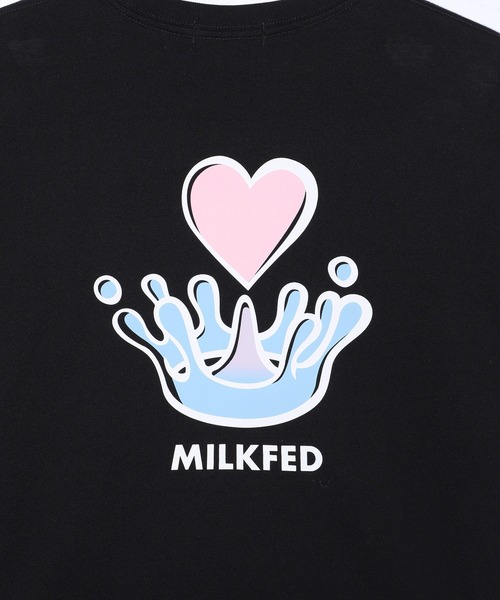 MILKFED.（ミルクフェド）の「WATER CROWN S/S TEE（Tシャツ/カットソー・レディース・ライトイエロー/ブラック/オフホワイト・M/L）」の9枚目の写真