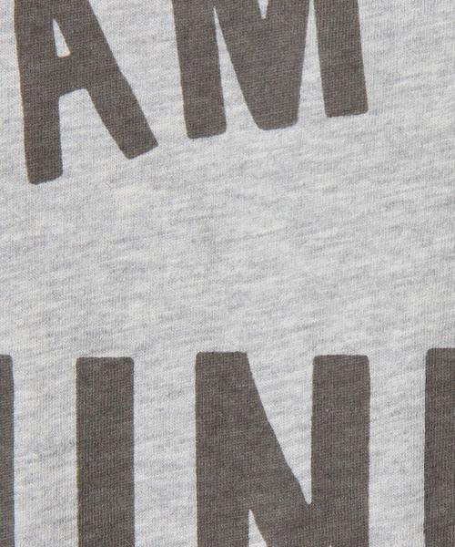 Another Edition（アナザーエディション）の「ロゴプリントレースアップ/AEBC ロゴPrtレースアップ◆（Tシャツ/カットソー・レディース・ホワイト/ライトグレー・フリー）」の10枚目の写真