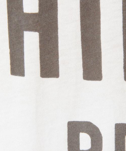 Another Edition（アナザーエディション）の「ロゴプリントレースアップ/AEBC ロゴPrtレースアップ◆（Tシャツ/カットソー・レディース・ホワイト/ライトグレー・フリー）」の14枚目の写真