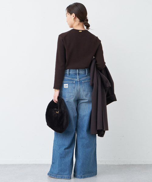 Deuxieme Classe WONDER RIB クルーネック ネイビー Deuxieme Classe（ドゥーズィエムクラス）の「*WONDER RIB