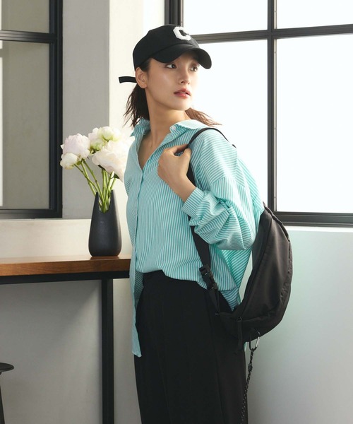 Edit Sheen(エディットシーン)の「ナイロンBIGボディバッグ(ボディバッグ/ウエストポーチ・レディース・ブラック/グレー・FREE)」の15枚目の写真