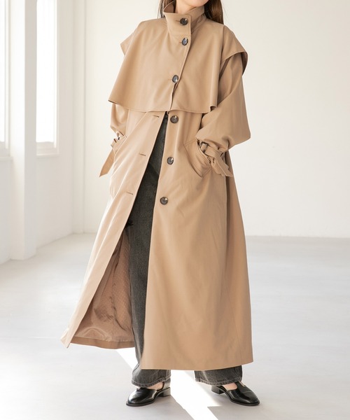 トレンチコート（あい物）スパイ気分になりきれる！