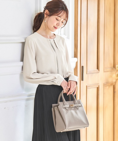 Honeys(ハニーズ)の「ベルトモチーフハンドバッグ(ハンドバッグ・レディース・グレイッシュベージュ/ブラック/ベージュ系その他・FREE)」の7枚目の写真