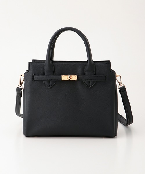 Honeys(ハニーズ)の「ベルトモチーフハンドバッグ(ハンドバッグ・レディース・グレイッシュベージュ/ブラック/ベージュ系その他・FREE)」の14枚目の写真