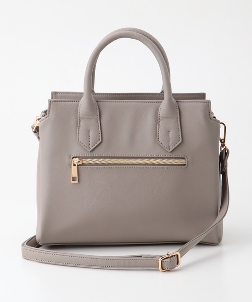 Honeys(ハニーズ)の「ベルトモチーフハンドバッグ(ハンドバッグ・レディース・グレイッシュベージュ/ブラック/ベージュ系その他・FREE)」の18枚目の写真