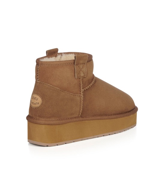 EMU Australia(エミューオーストラリア)の「【EMU Australia】Double-Face Sheep-Skin Boots W13073(ブーツ・レディース・ブラック/ベージュ・25cm/23cm/24cm)」の6枚目の写真