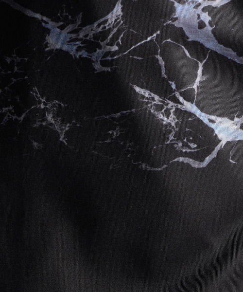 HIDEAWAYS NICOLE（ハイダウェイニコル）の「ハイストレッチポンチ　パーツプリントシャツ（シャツ/ブラウス・メンズ・ネイビー/ホワイト×ブラック・MEDIUM/LARGE/X-LARGE）」の12枚目の写真