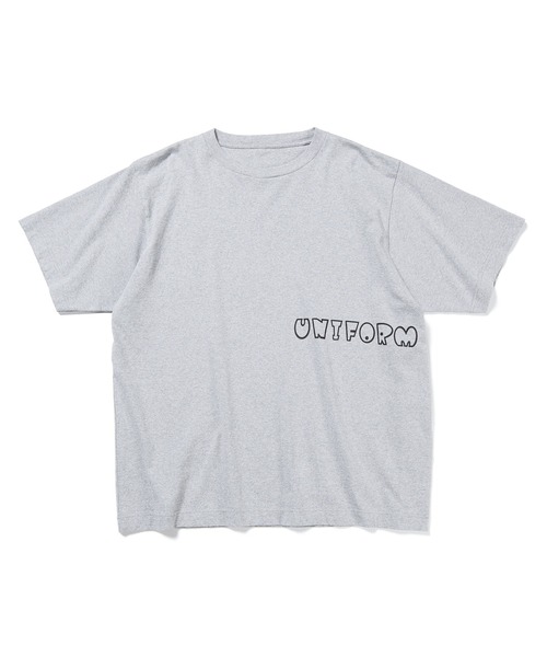 uniform experiment（ユニフォームエクスペリメント）の「AUTHENTIC S/S WIDE TEE（Tシャツ/カットソー・メンズ・グレー/ブラック/ホワイト・4/3/2/1）」の7枚目の写真