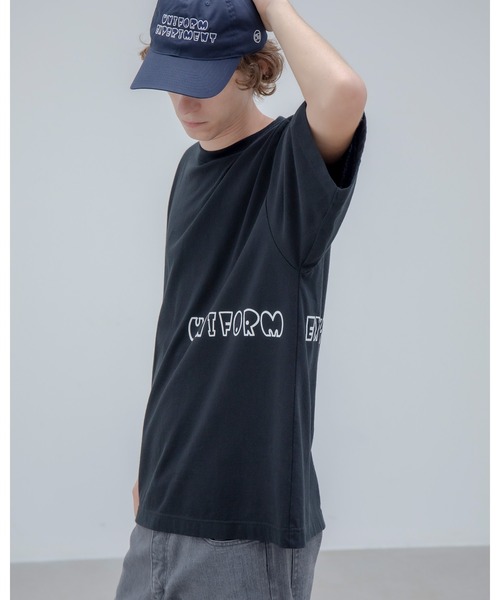 uniform experiment（ユニフォームエクスペリメント）の「AUTHENTIC S/S WIDE TEE（Tシャツ/カットソー・メンズ・グレー/ブラック/ホワイト・4/3/2/1）」の8枚目の写真