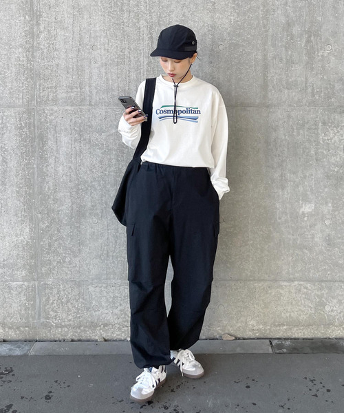 Chillfar(チルファー)の「アソートロゴロンT(Tシャツ/カットソー・レディース・ネイビー/オートミール/ホワイト/ブラウン/杢グレー/ブルー/ネイビー系/アイボリー系/ブラック/ホワイト系/グレー系・FREE)」の21枚目の写真