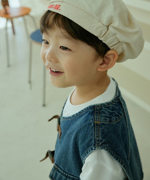 aimoha（アイモハ）の「【aimoha-KIDS-】子供服　デニムベスト（ベスト・キッズ・ネイビー・90/100/110/120/130）」の6枚目の写真