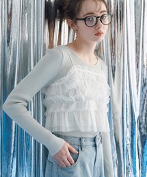 archives | チュールフリルビスチェ×ラメリブニットＳＥＴ(ニット/セーター)