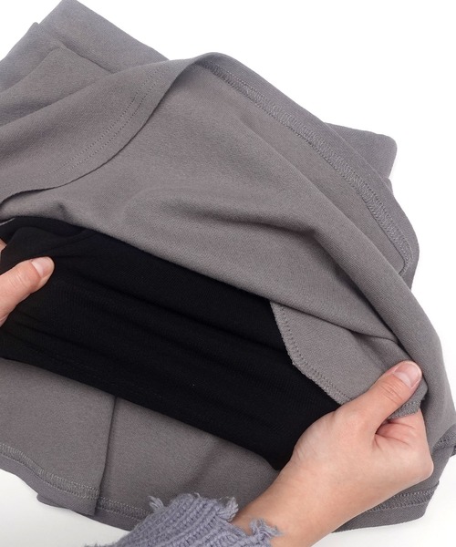 Bee des Bee（ビーデスビー）の「インナーパンツ付きラインフレアスカート（スカート・キッズ・ライラック系/ピンク系/グリーン系/ベージュ系/パープル系その他/ブルー系/チャコール/ピンク/ブラウン/杢グレー/アイボリー/サックスブルー/ブラック・140cm/130cm/150cm/120cm/110cm/100cm）」の15枚目の写真